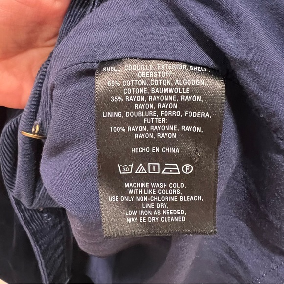 Maeve by Anthropology Blue Corduroy Winchester Dress Size 6 - Picture 10 of 11